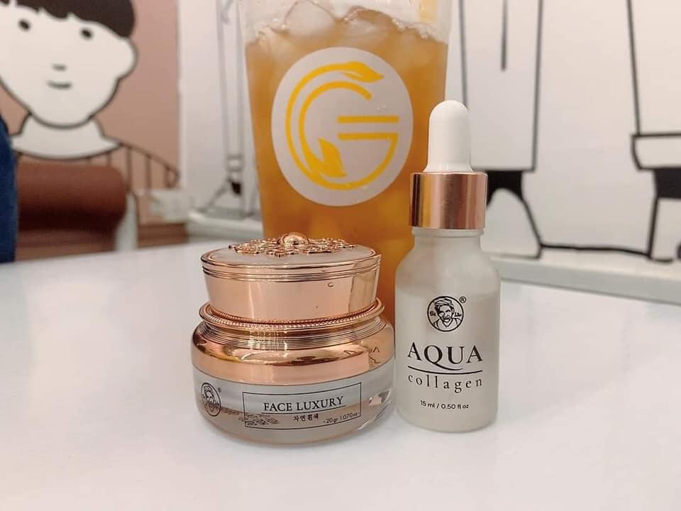 Combo kem face sữa dừa bà lão kết hợp Aqua collagen Combo kem face sữa dừa bà lão kết hợp Aqua collagen