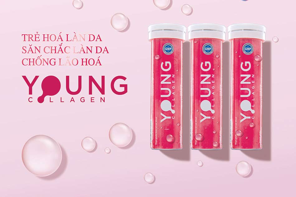 Viên sủi Young Collagen giúp săn chắc da ngăn ngừa lão hóa Viên sủi Young Collagen giúp săn chắc da ngăn ngừa lão hóa