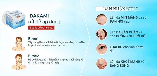 Kem chống lão hóa DAKAMI chính hãng Kem chống lão hóa DAKAMI chính hãng