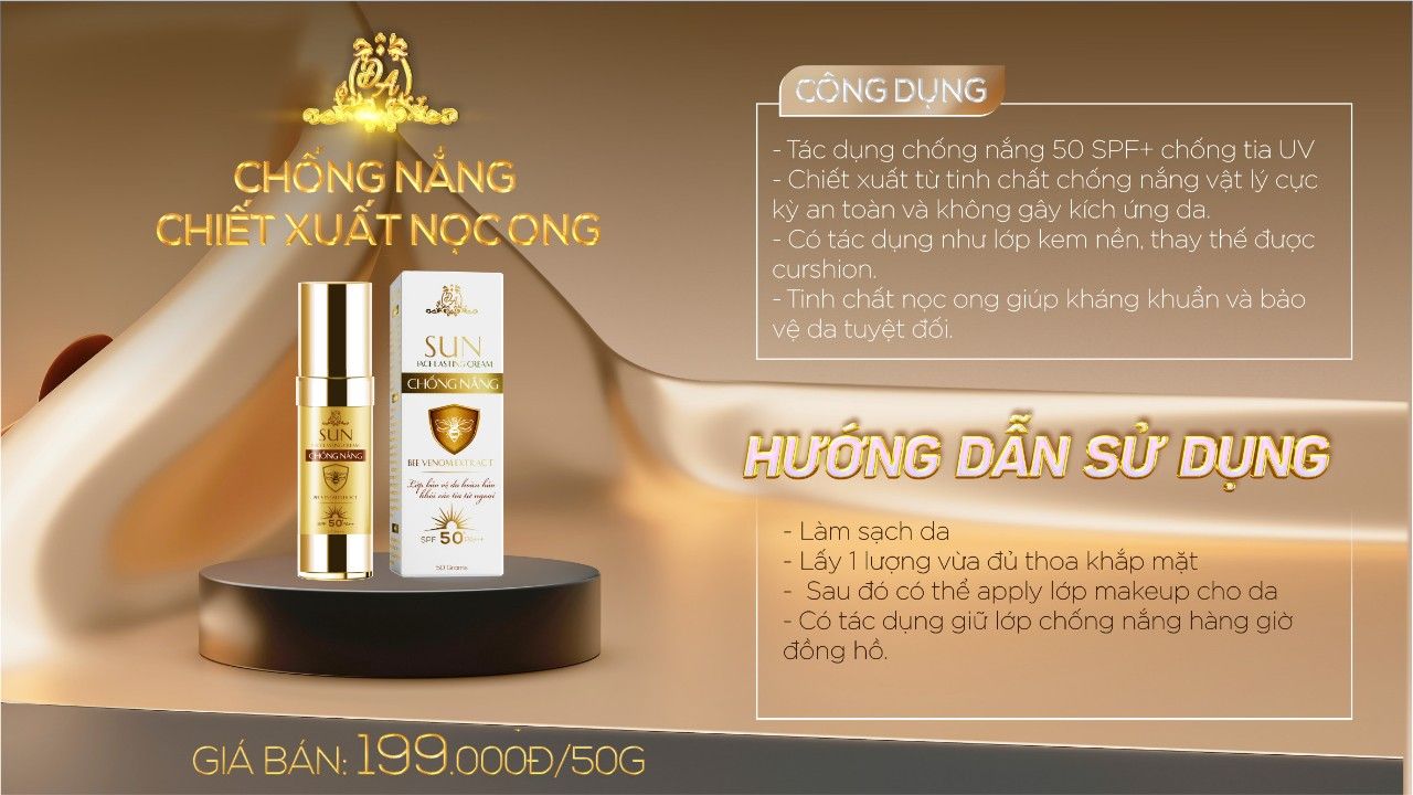 Kem chống nắng nọc ong Collagen X3 chính hãng công ty Đông Anh Kem chống nắng nọc ong Collagen X3 chính hãng công ty Đông Anh