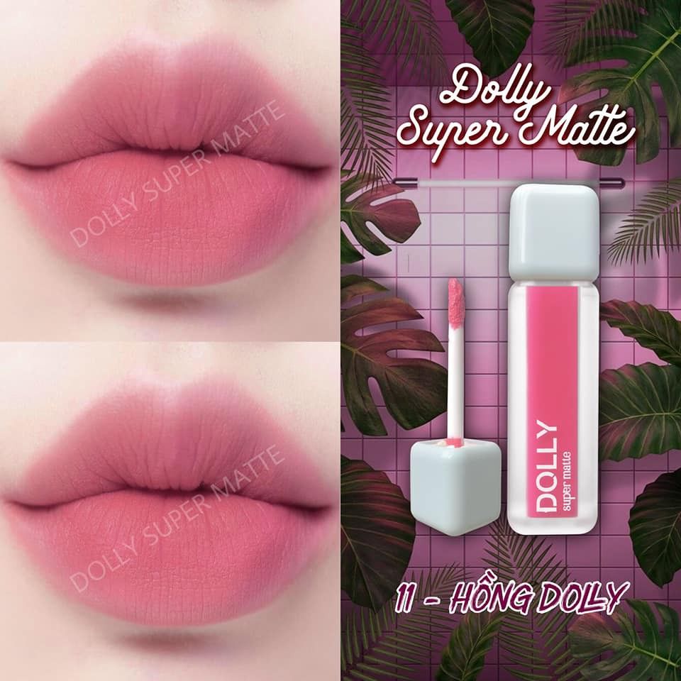 Son Kem Lì Dolly Super Matte chính hãng mua 1 tặng 1 Son Kem Lì Dolly Super Matte chính hãng mua 1 tặng 1