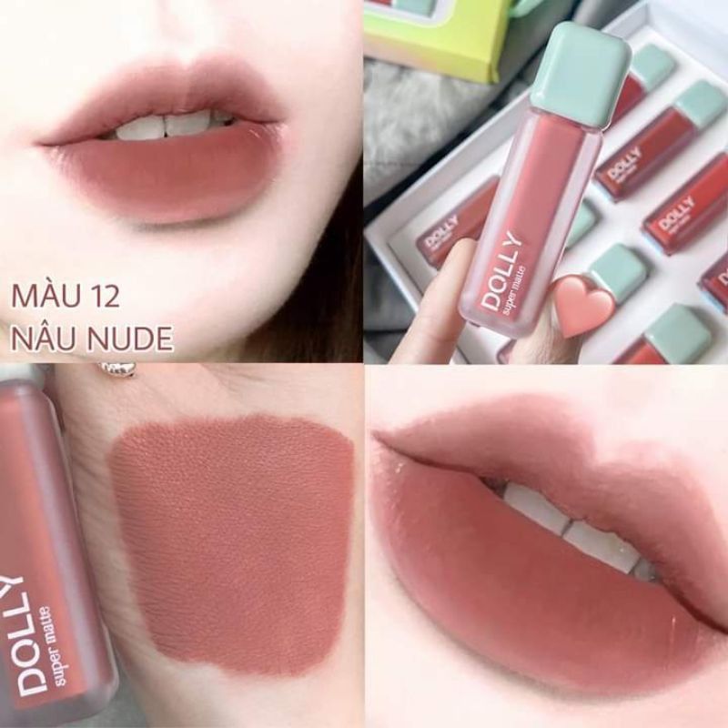 Son Kem Lì Dolly Super Matte chính hãng mua 1 tặng 1 Son Kem Lì Dolly Super Matte chính hãng mua 1 tặng 1