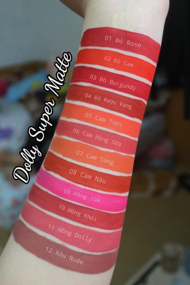 Son Kem Lì Dolly Super Matte chính hãng mua 1 tặng 1 Son Kem Lì Dolly Super Matte chính hãng mua 1 tặng 1