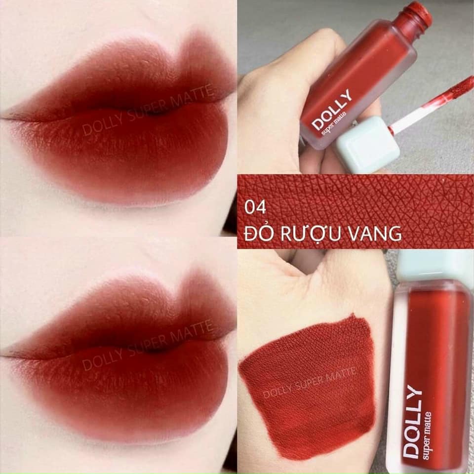 Son Kem Lì Dolly Super Matte chính hãng mua 1 tặng 1 Son Kem Lì Dolly Super Matte chính hãng mua 1 tặng 1