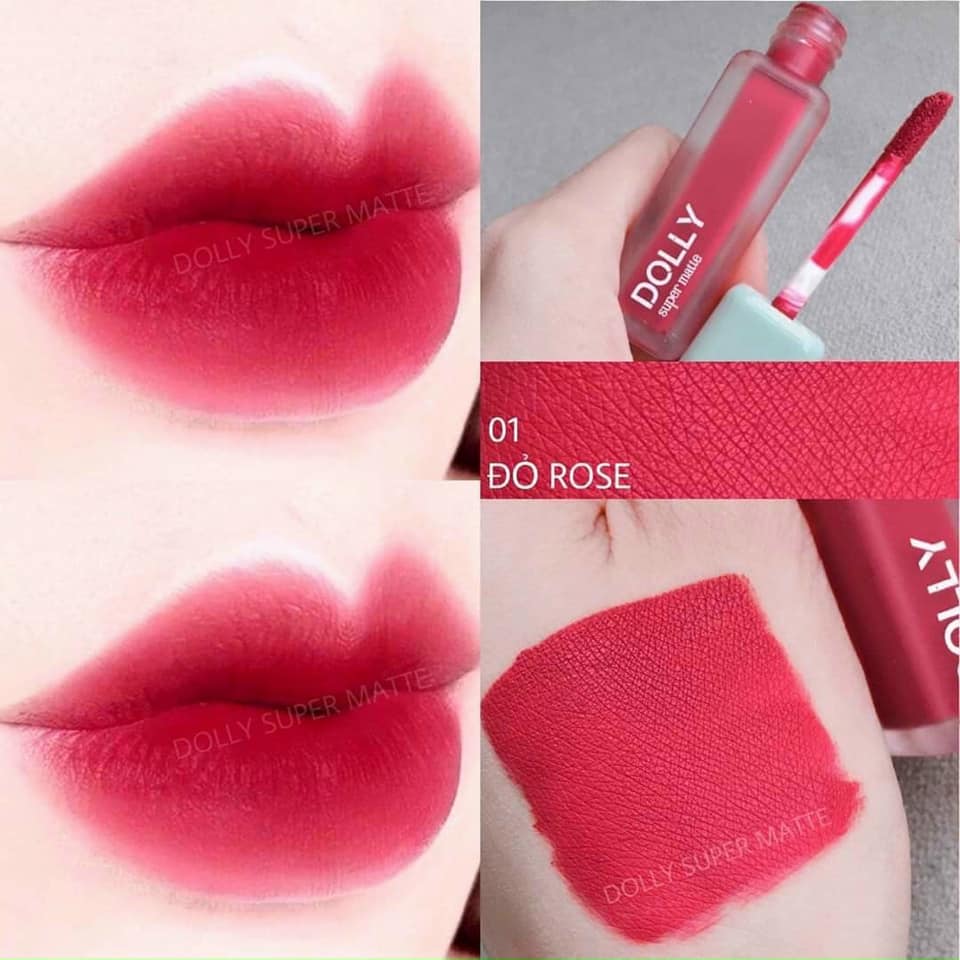Son Kem Lì Dolly Super Matte chính hãng mua 1 tặng 1 Son Kem Lì Dolly Super Matte chính hãng mua 1 tặng 1
