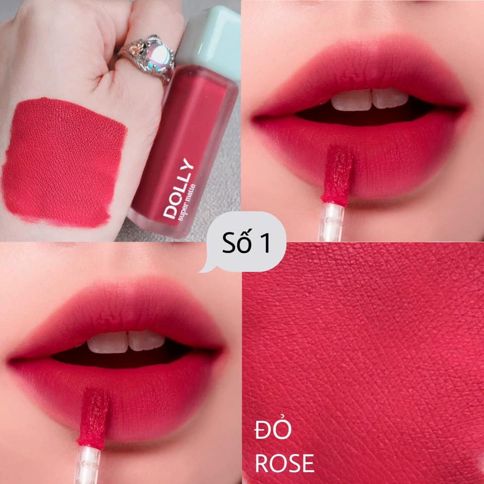 Son Kem Lì Dolly Super Matte chính hãng mua 1 tặng 1 Son Kem Lì Dolly Super Matte chính hãng mua 1 tặng 1