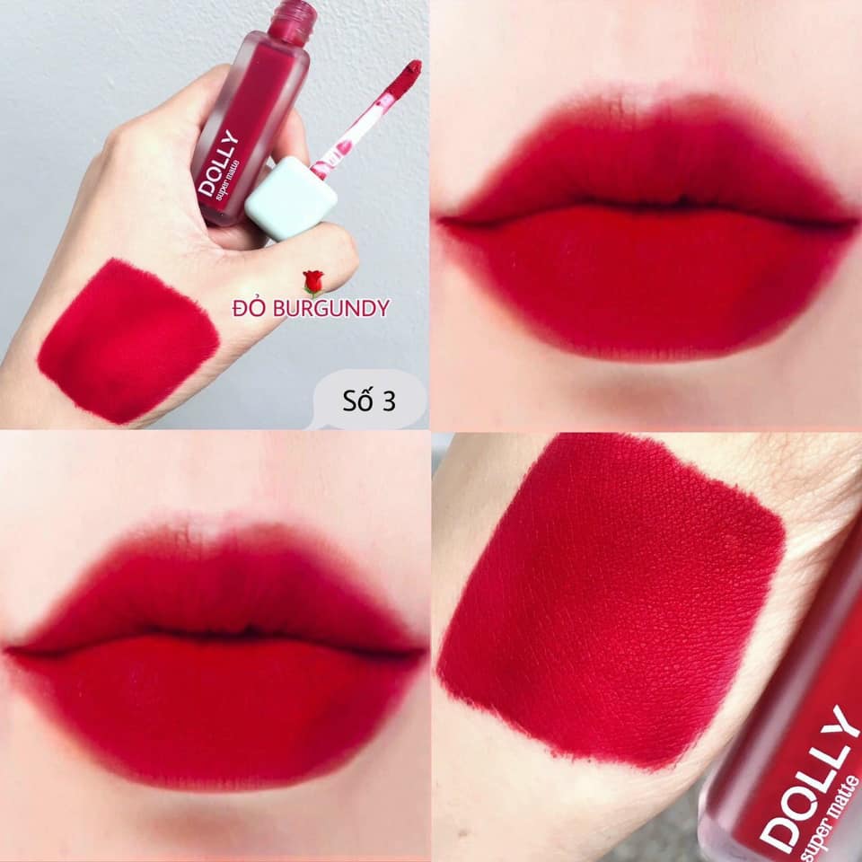Son Kem Lì Dolly Super Matte chính hãng mua 1 tặng 1 Son Kem Lì Dolly Super Matte chính hãng mua 1 tặng 1