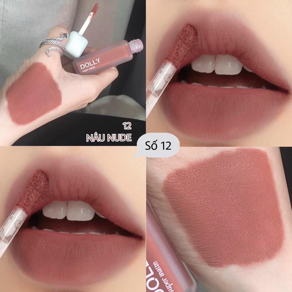 Son Kem Lì Dolly Super Matte chính hãng mua 1 tặng 1 Son Kem Lì Dolly Super Matte chính hãng mua 1 tặng 1