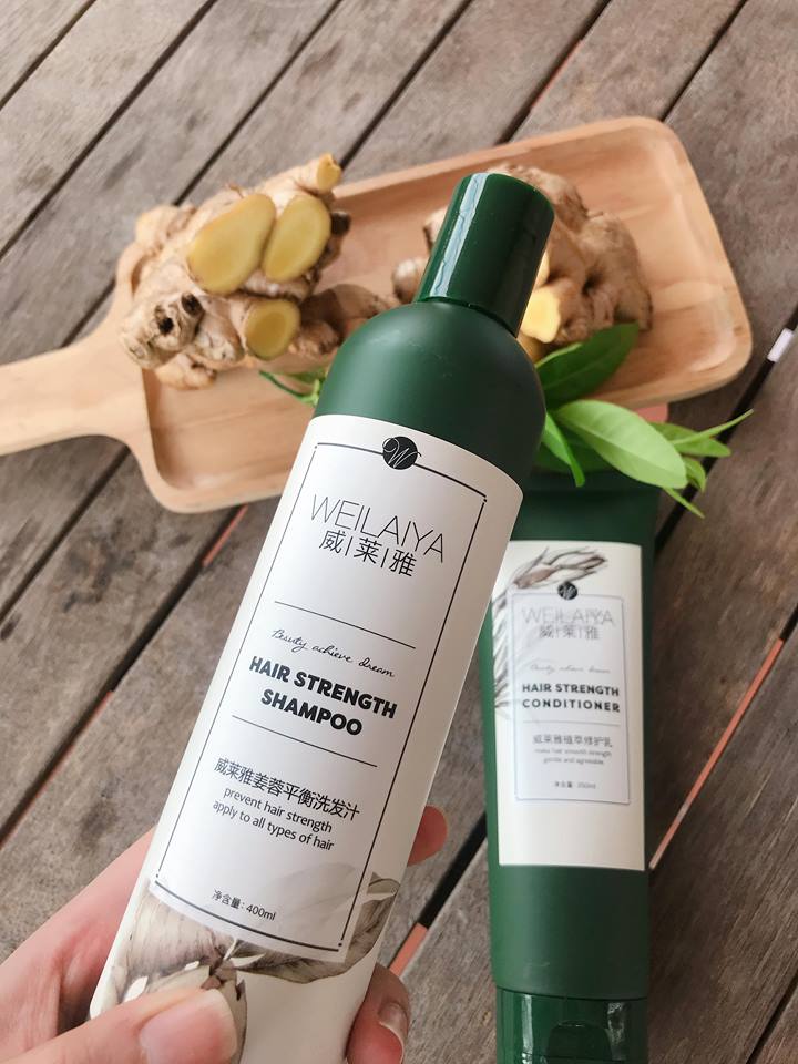 Combo bộ dầu gội xả Weilaiya mọc tóc chiết xuất gừng xả Combo bộ dầu gội xả Weilaiya mọc tóc chiết xuất gừng xả