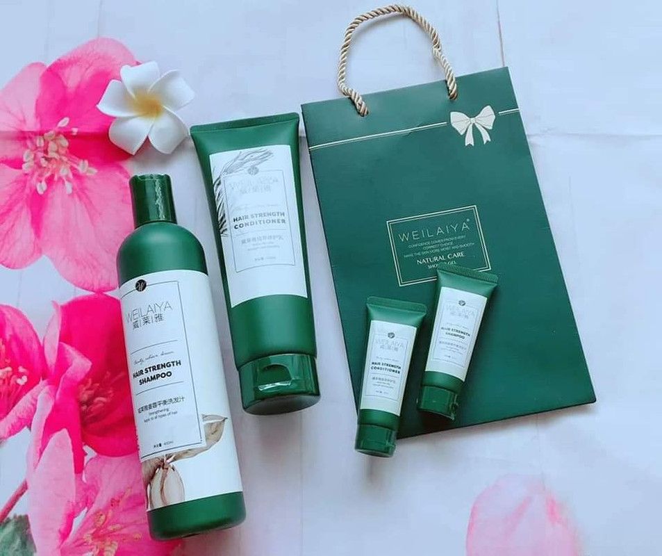 Combo bộ dầu gội xả Weilaiya mọc tóc chiết xuất gừng xả Combo bộ dầu gội xả Weilaiya mọc tóc chiết xuất gừng xả