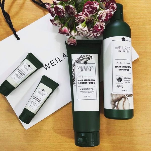 Combo bộ dầu gội xả Weilaiya mọc tóc chiết xuất gừng xả Combo bộ dầu gội xả Weilaiya mọc tóc chiết xuất gừng xả