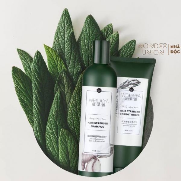Combo bộ dầu gội xả Weilaiya mọc tóc chiết xuất gừng xả Combo bộ dầu gội xả Weilaiya mọc tóc chiết xuất gừng xả