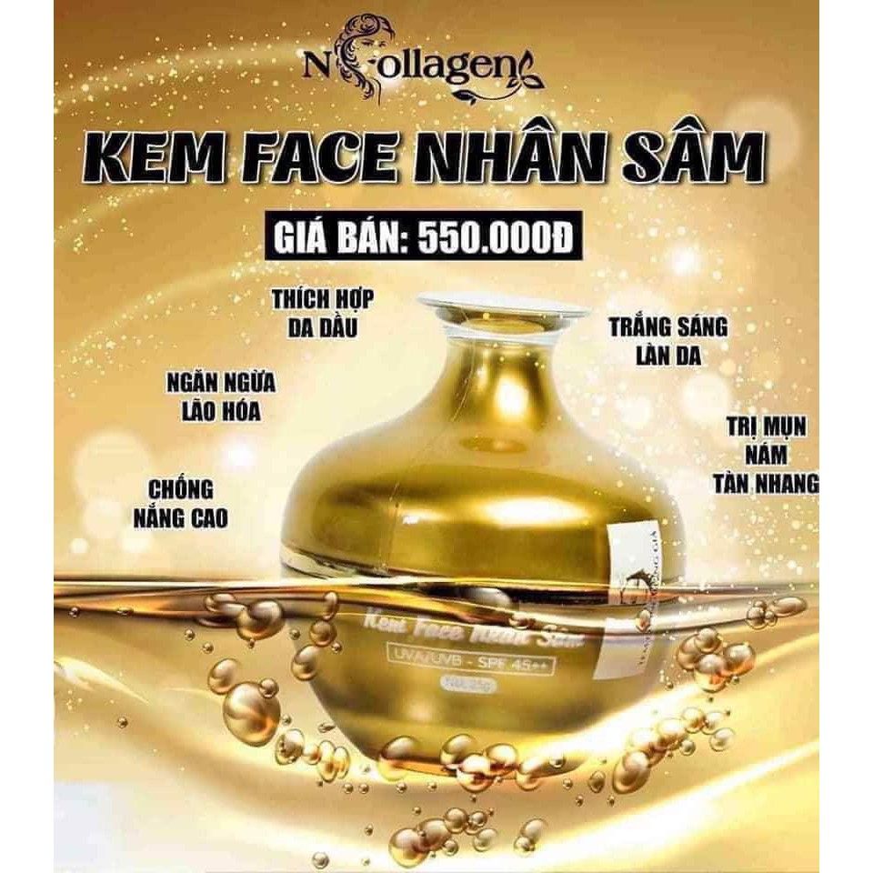 Kem face nhân sâm N-collagen chính hãng Kem face nhân sâm N-collagen chính hãng