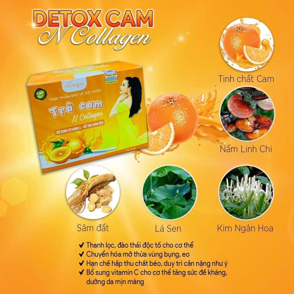Detox Cam hỗ trợ giảm cân N-Collagen chính hãng Detox Cam hỗ trợ giảm cân N-Collagen chính hãng