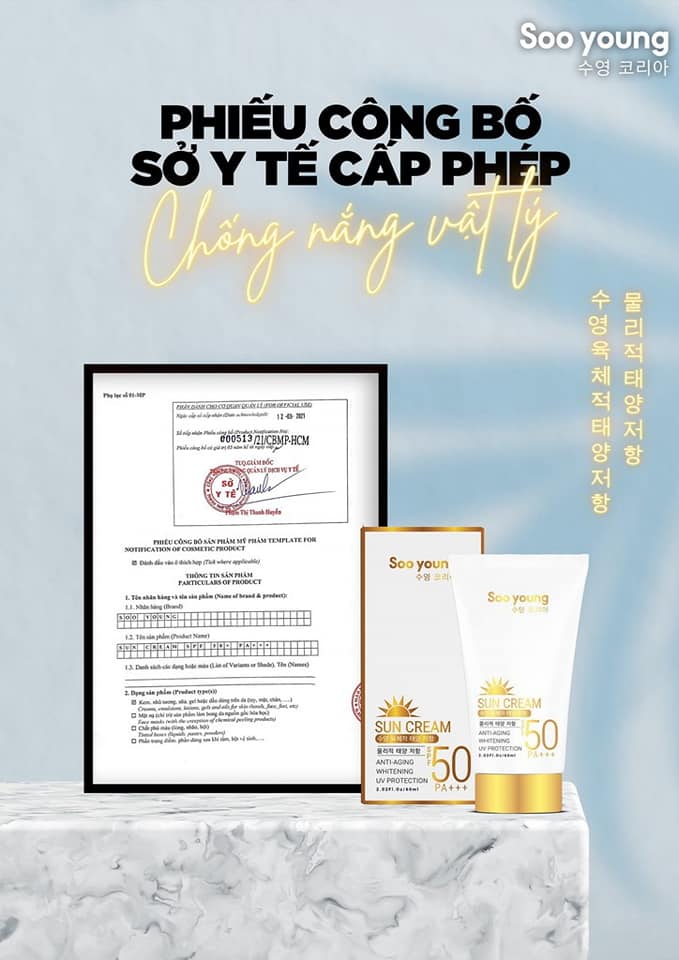 Kem chống nắng Soo Young có tốt không? Sử dụng như thế nào? Kem chống nắng Soo Young có tốt không? Sử dụng như thế nào?