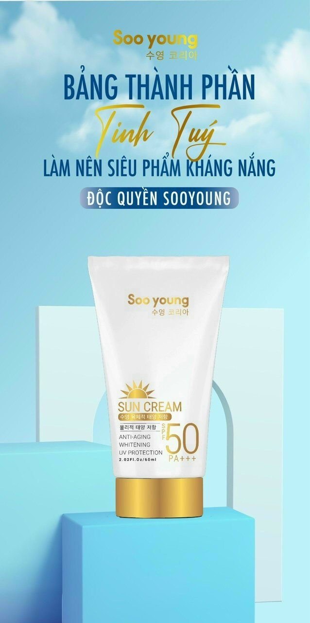 Kem chống nắng Soo Young có tốt không? Sử dụng như thế nào? Kem chống nắng Soo Young có tốt không? Sử dụng như thế nào?