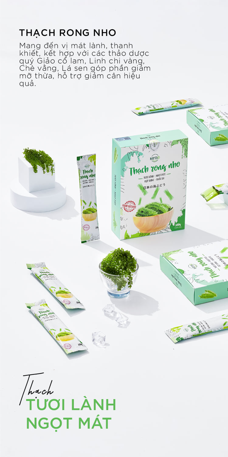 Thạch rong nho Namiso chính hãng Thạch rong nho Namiso chính hãng