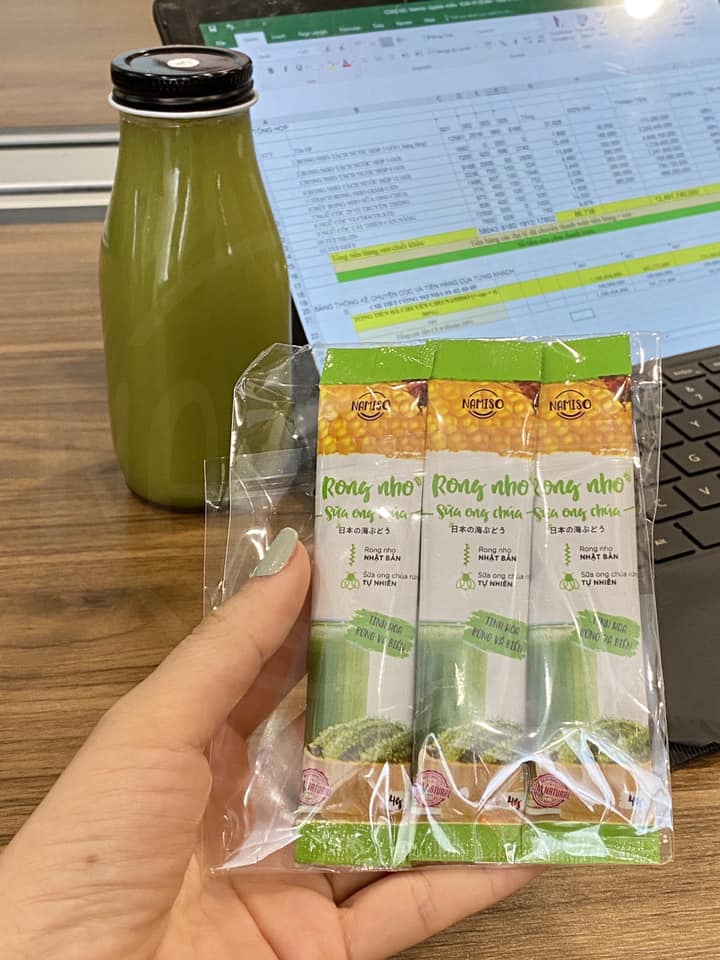 Bột rong nho sữa ong chúa Namiso tinh hoa rừng và biển Bột rong nho sữa ong chúa Namiso tinh hoa rừng và biển