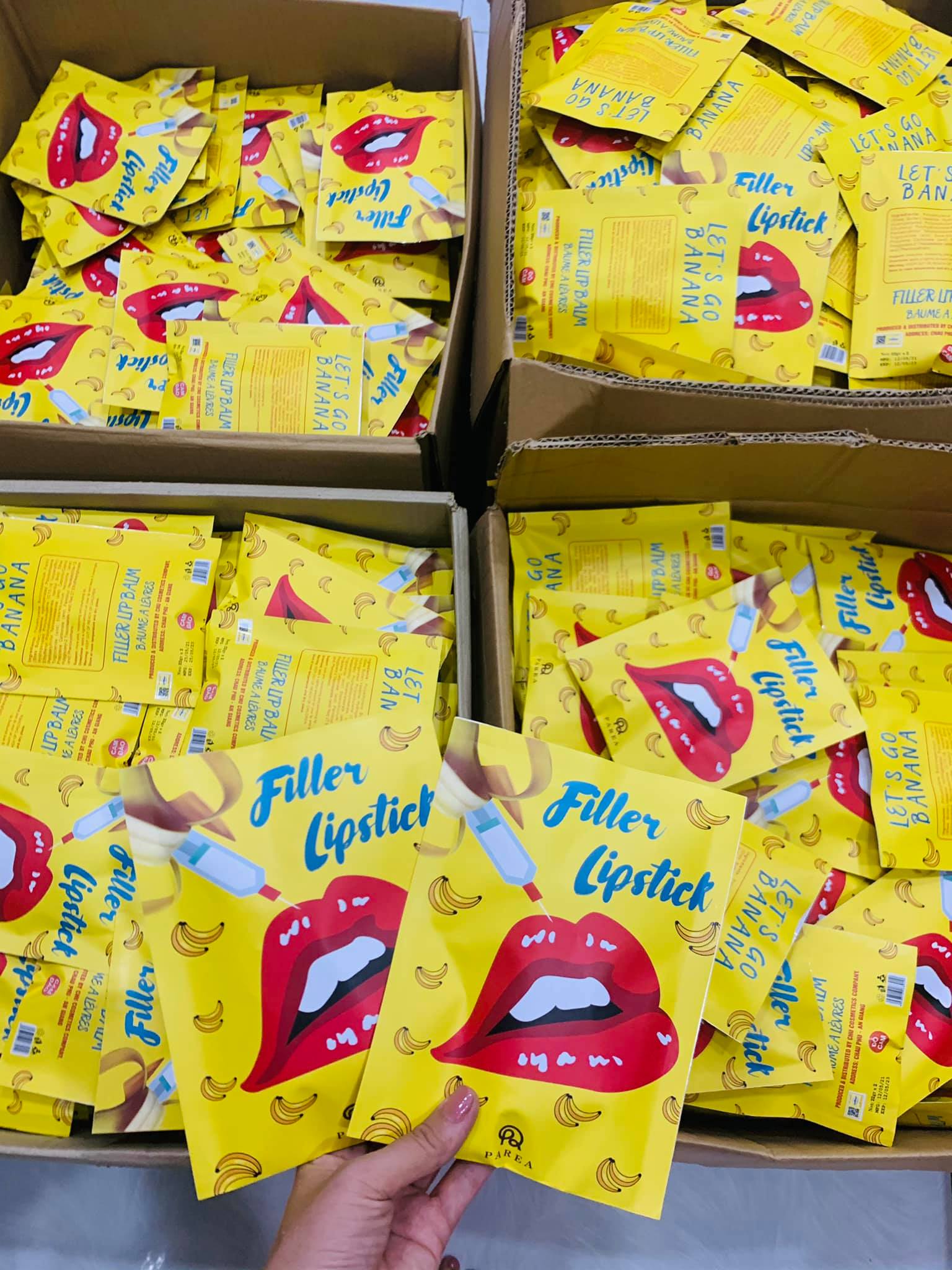 Combo son Filler Collagen chuối khử thâm Parea cùng son màu Chu Lipstick chính hãng Combo son Filler Collagen chuối khử thâm Parea cùng son màu Chu Lipstick chính hãng
