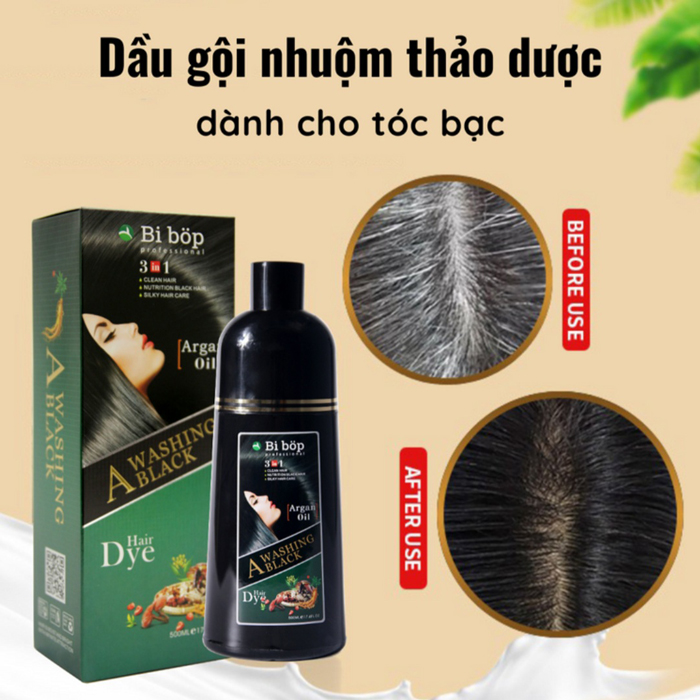 Dầu gội phủ bạc Bi Bop chính hãng Dầu gội phủ bạc Bi Bop chính hãng