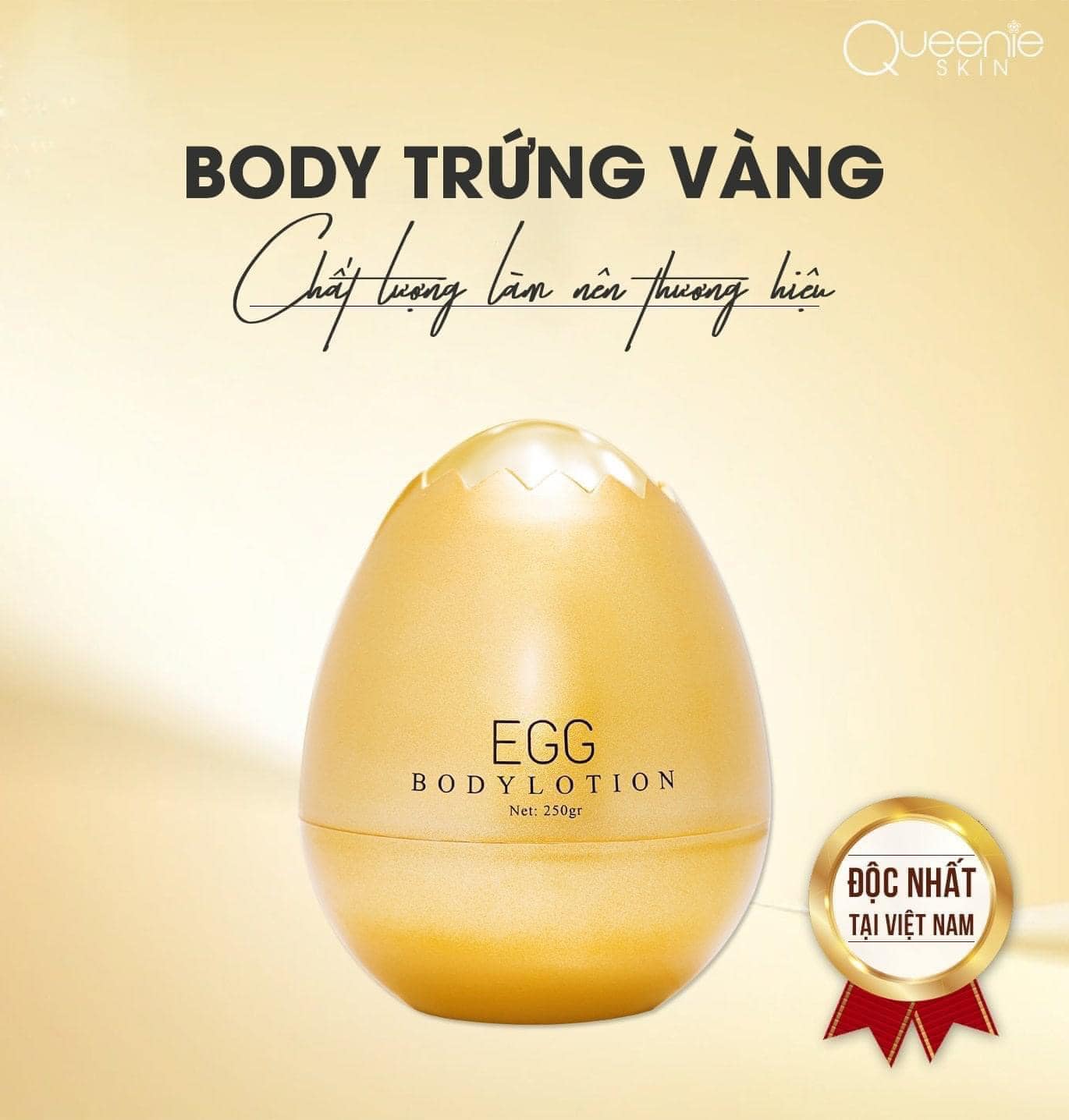 Kem body Trứng Vàng Queenis chính hãng Kem body Trứng Vàng Queenis chính hãng