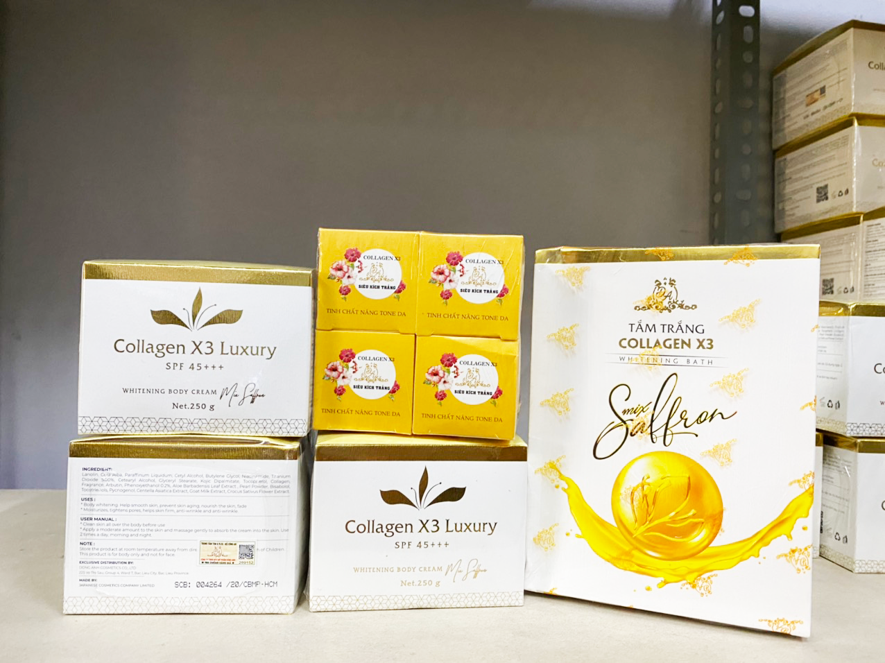Combo body Collagen X3 Luxury kết hợp kích trắng Collagen X3 công ty Đông Anh chính hãng Combo body Collagen X3 Luxury kết hợp kích trắng Collagen X3 công ty Đông Anh chính hãng