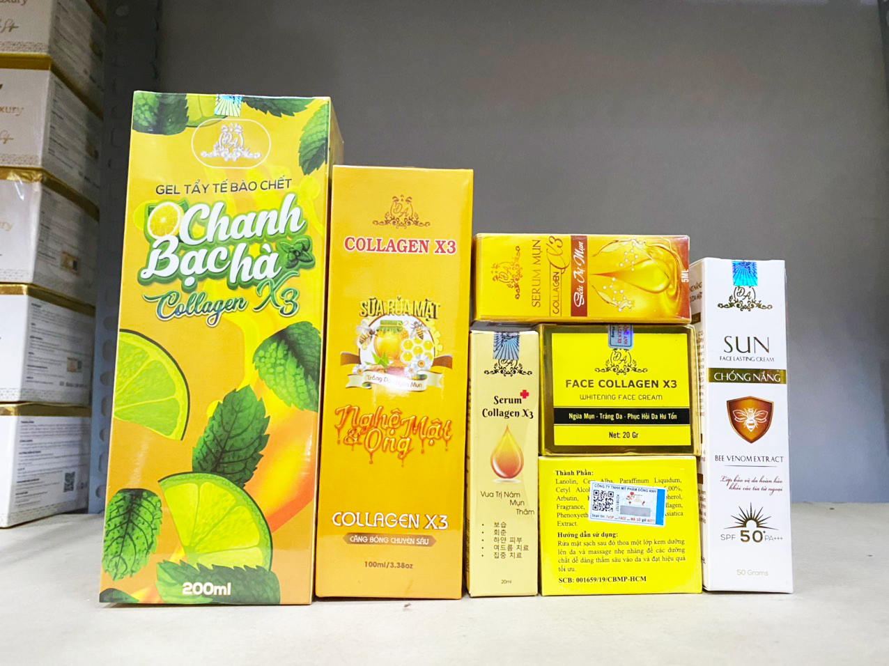 Trọn bộ sản phẩm công ty Mỹ phẩm Đông Anh chính hãng Trọn bộ sản phẩm công ty mỹ phẩm Đông Anh chính hãng