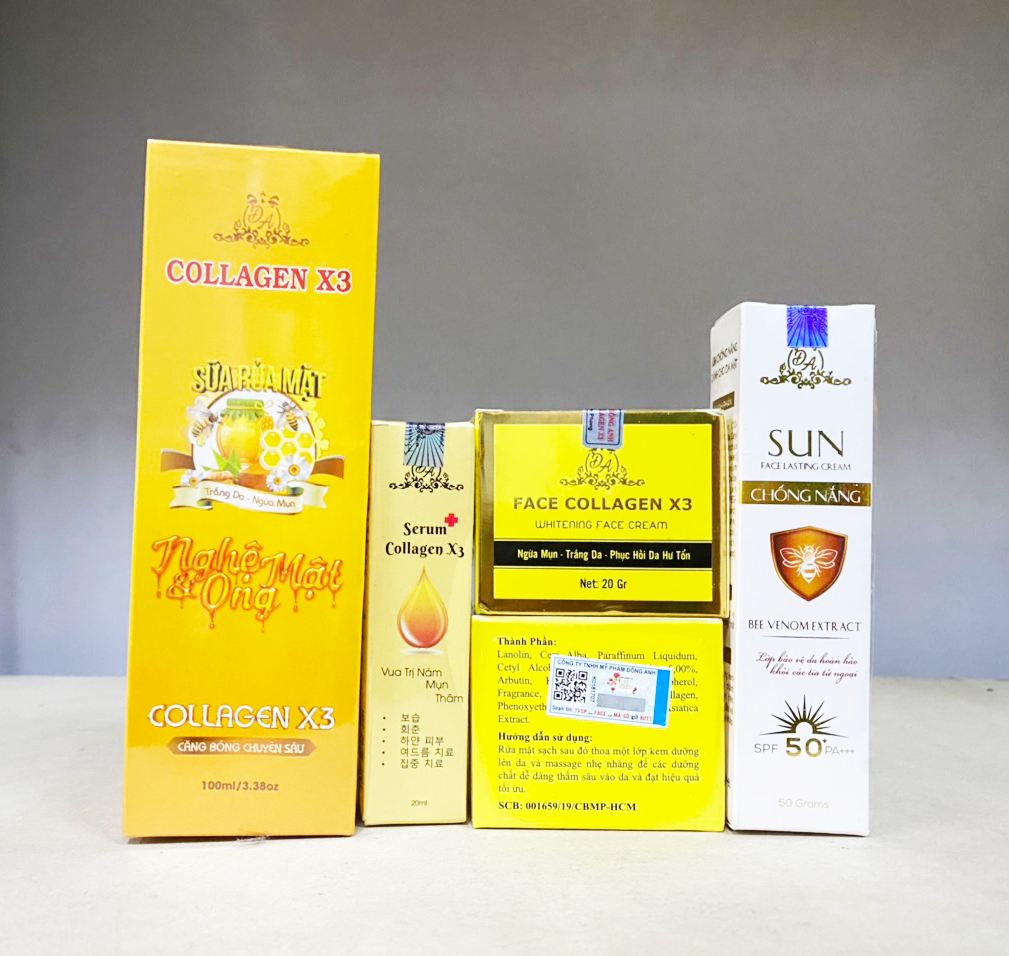 Trọn bộ sản phẩm công ty Mỹ phẩm Đông Anh chính hãng Trọn bộ sản phẩm công ty mỹ phẩm Đông Anh chính hãng