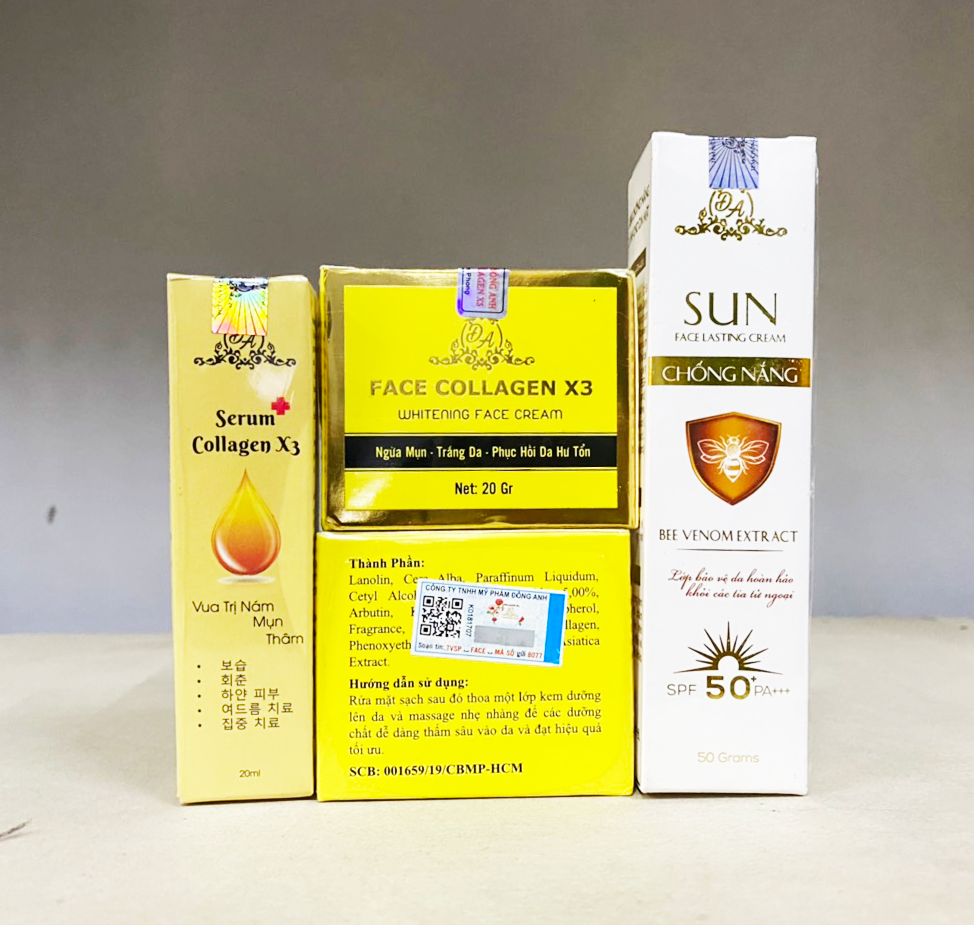 Trọn bộ sản phẩm công ty Mỹ phẩm Đông Anh chính hãng Trọn bộ sản phẩm công ty mỹ phẩm Đông Anh chính hãng