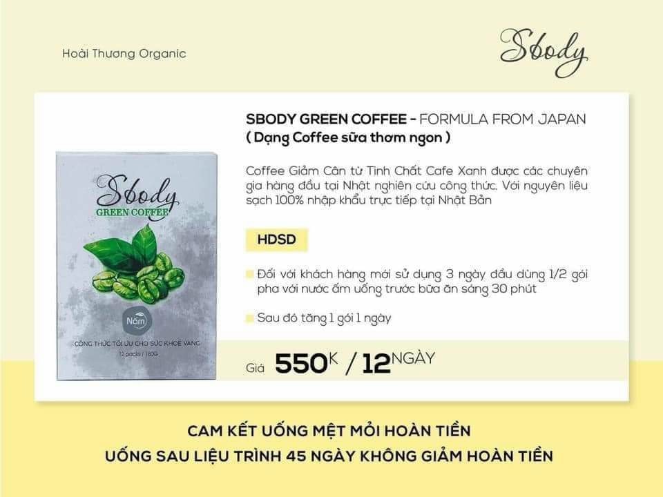 Nấm giảm cân SBody Green Coffee dạng bột chính hãng Nấm giảm cân SBody Green Coffee dạng bột chính hãng