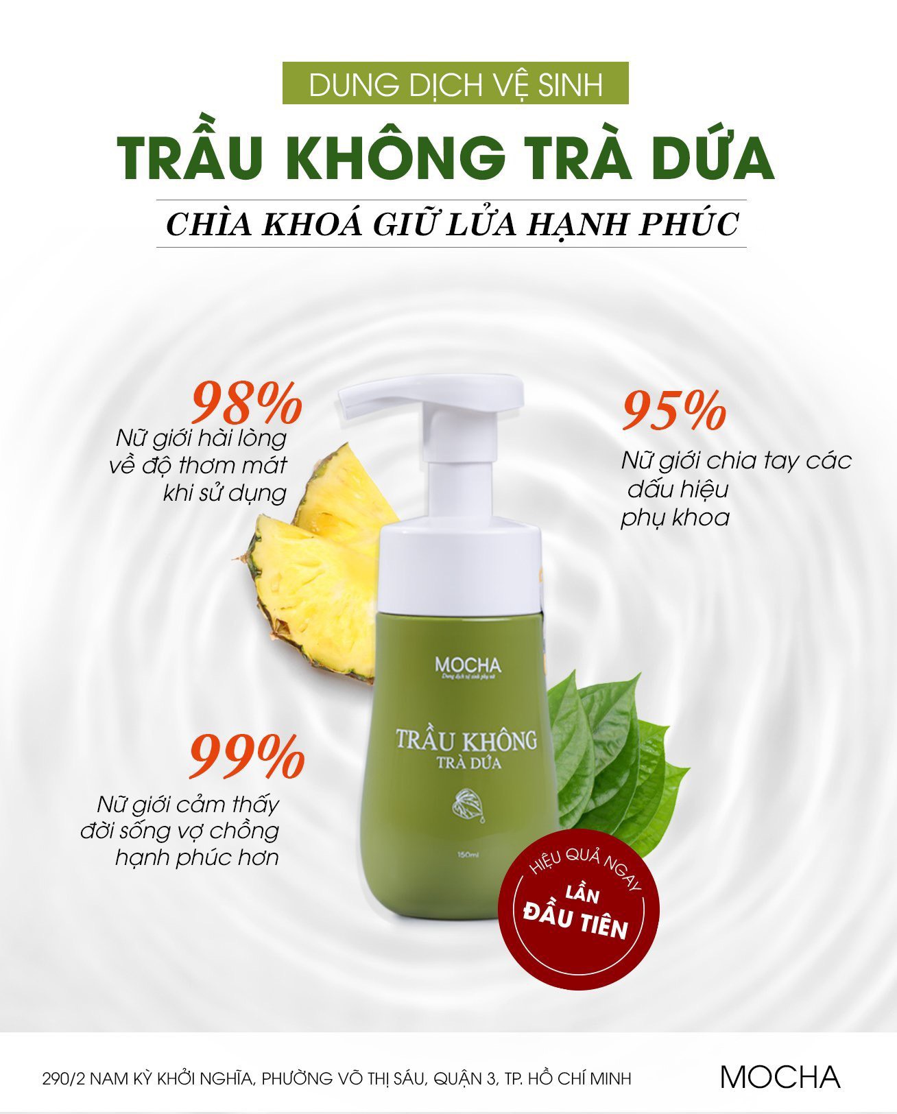 Dung dich vệ sinh trầu không trà dứa Mocha chính hãng Dung dich vệ sinh trầu không trà dứa Mocha chính hãng
