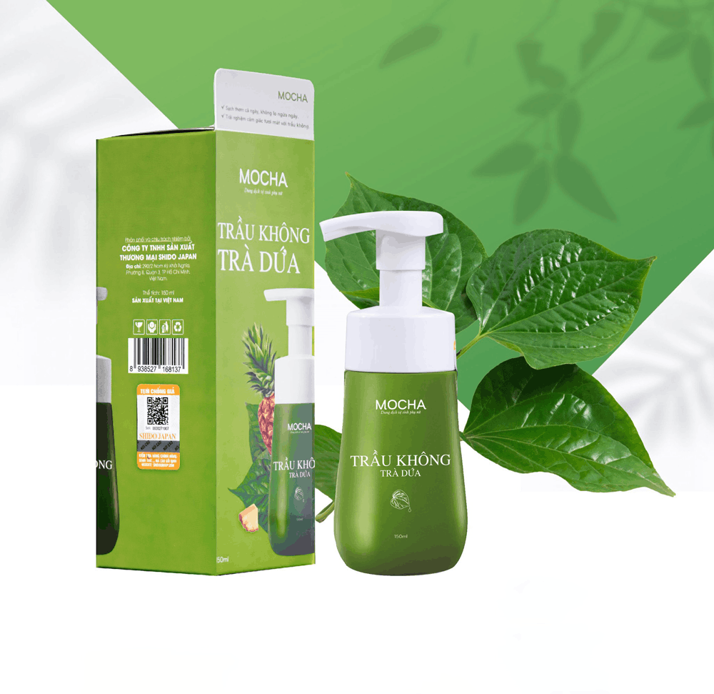 Dung dich vệ sinh trầu không trà dứa Mocha chính hãng Dung dich vệ sinh trầu không trà dứa Mocha chính hãng