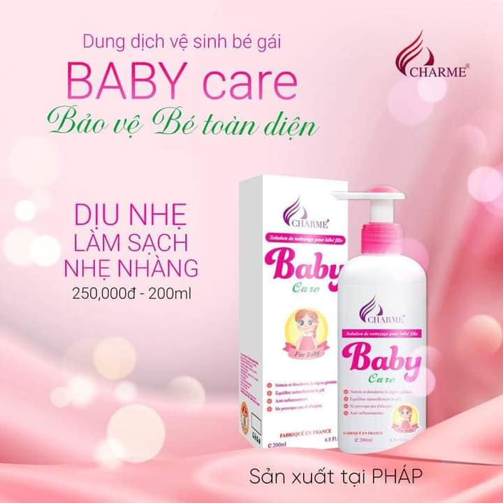 Dung dịch vệ sinh bé gái Baby Care charme chính hãng Dung dịch vệ sinh bé gái Baby Care charme chính hãng