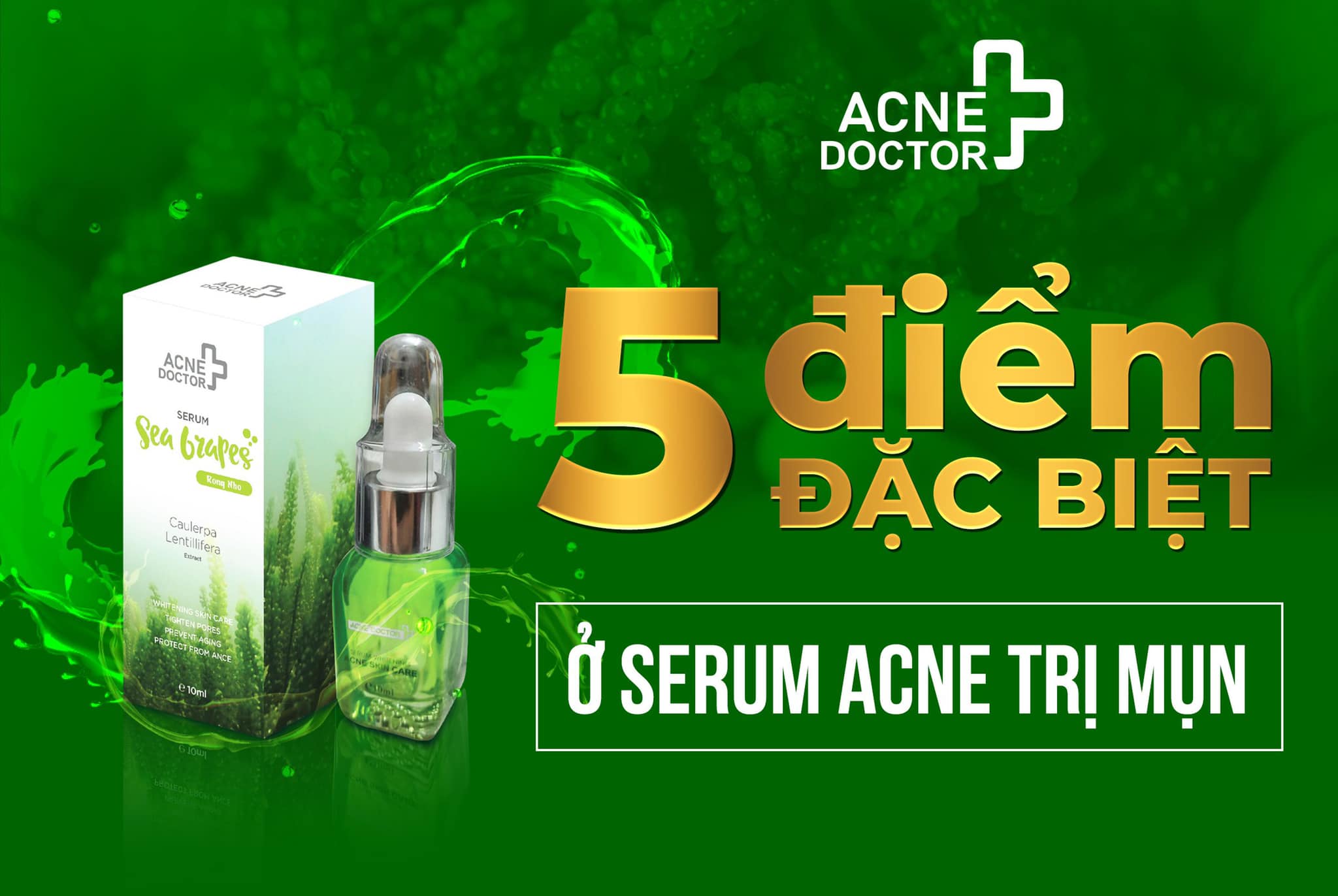 Serum trị mụn Sea Bzapes rong nho Acne Doctor chính hãng Serum trị mụn Sea Bzapes rong nho Acne Doctor chính hãng