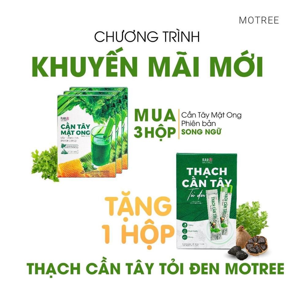 Mua 3 Cần tây Mật Ong tặng 1 thạch cần tây tỏi đen