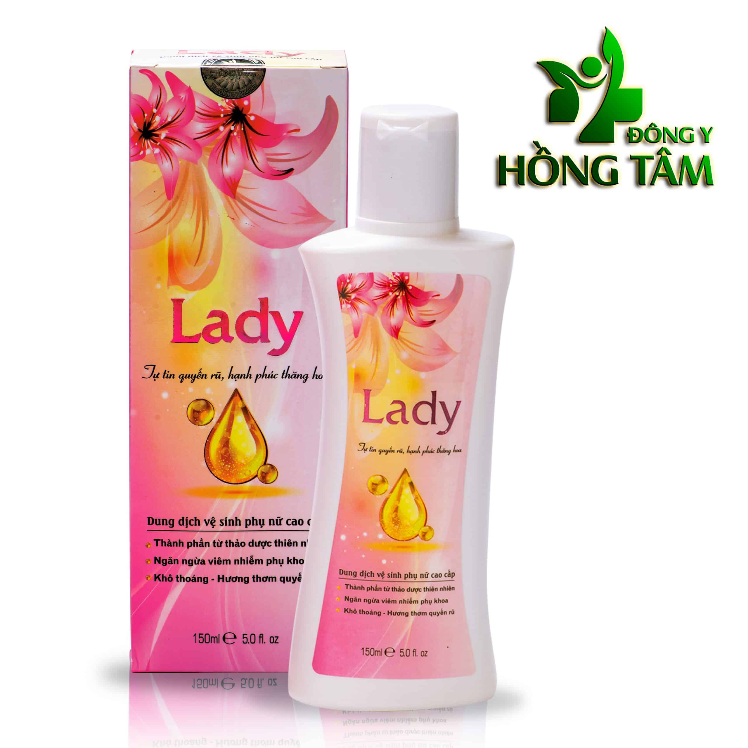 Dung dịch vệ sinh phụ nữ cao cấp Lady công ty Hồng Tâm chính hãng Dung dịch vệ sinh phụ nữ cao cấp Lady công ty Hồng Tâm chính hãng