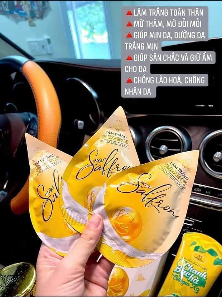 Tắm trắng Saffron nhà Collagen X3 siêu độc quyền