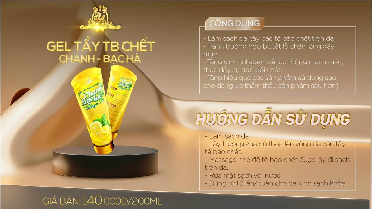 Gel tẩy tế bào chết Colagen x3 dùng cho cả mặt & body