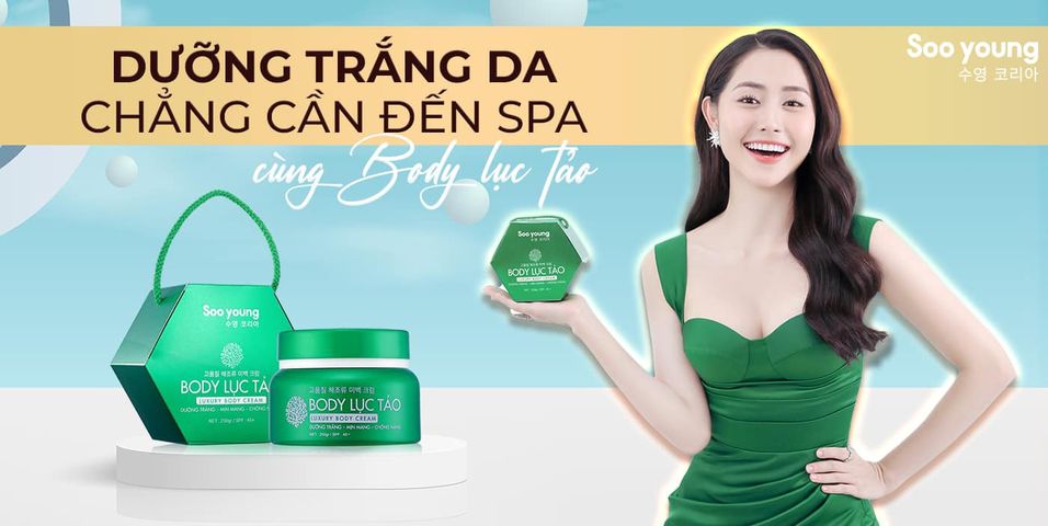 Dưỡng trắng da ngay tại nhà - chẳng cần đến spa với Kem body lục tảo