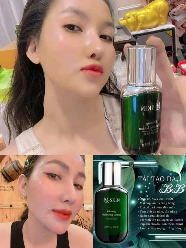 Quá trình sử dụng Kem BB Cream thay da nhân sâm MQSkin Quá trình sử dụng Kem BB Cream thay da nhân sâm MQSkin