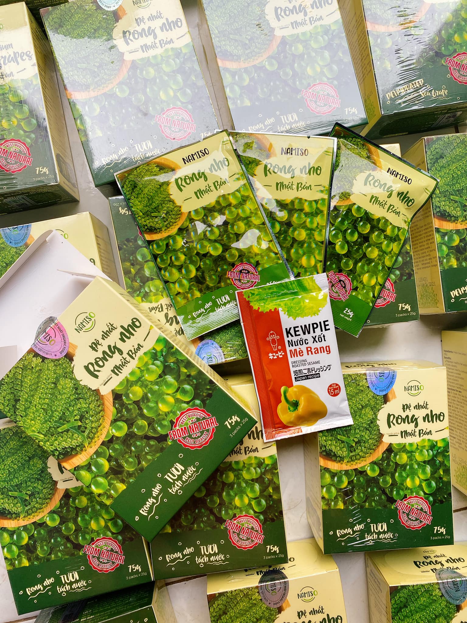 Rong nho Namiso - giúp mẹ giải quyết nỗi lo lười ăn rau của trẻ Rong nho Namiso - giúp mẹ giải quyết nỗi lo lười ăn rau của trẻ