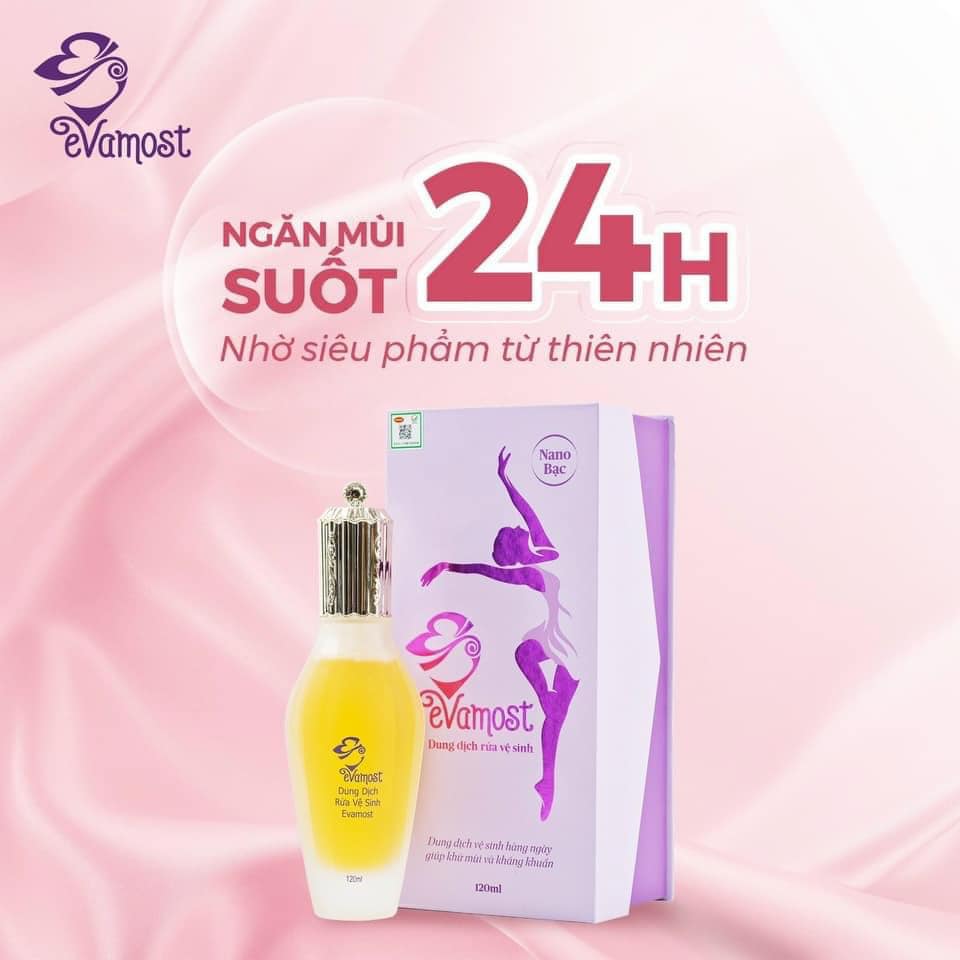 Dung Dịch Vệ Sinh Phụ Nữ Evamost 120ml chính hãng Dung Dịch Vệ Sinh Phụ Nữ Evamost 120ml chính hãng