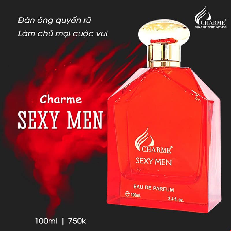 Nước hoa Nam Charme Sexy Men 100ml chính hãng Nước hoa Nam Charme Sexy Men 100ml chính hãng