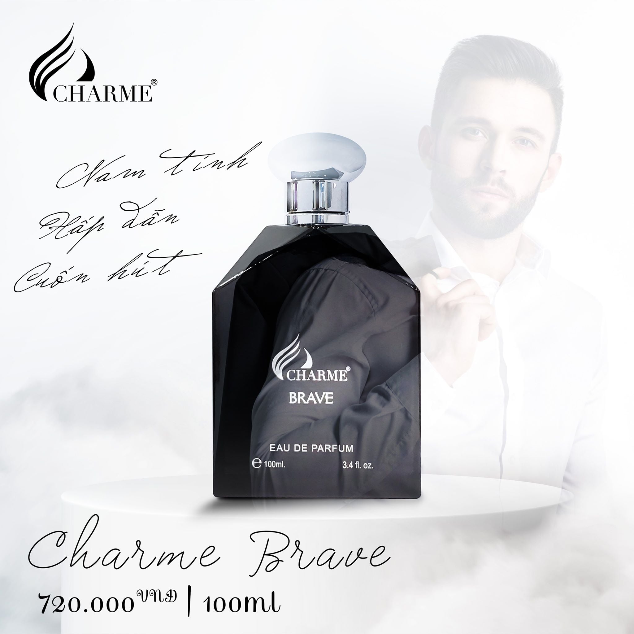 Nước hoa nam Charme Brave 100ml chính hãng Nước hoa nam Charme Brave 100ml chính hãng