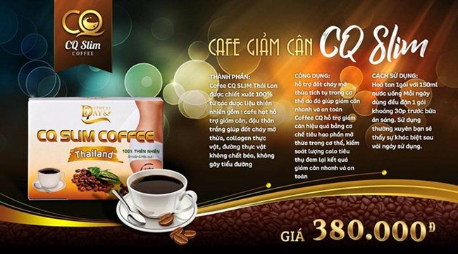 Cafe hòa tan hỗ trợ giảm cân CQ 3in1 công ty Chanel Châu chính hãng Cafe hòa tan hỗ trợ giảm cân CQ 3in1 công ty Chanel Châu chính hãng