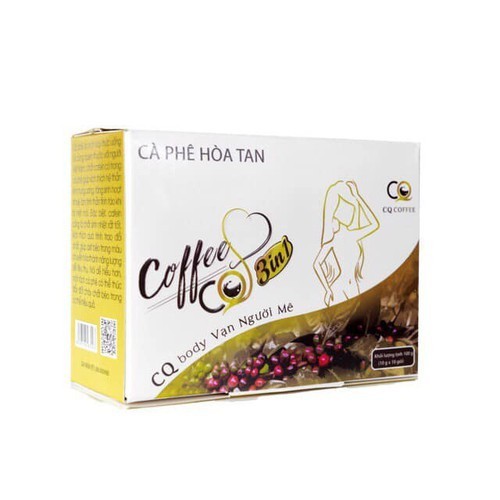 Cafe hòa tan hỗ trợ giảm cân CQ 3in1 công ty Chanel Châu chính hãng Cafe hòa tan hỗ trợ giảm cân CQ 3in1 công ty Chanel Châu chính hãng