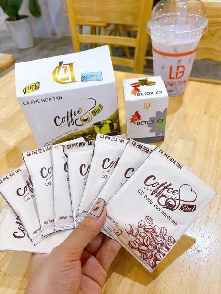 Combo hỗ trợ giảm cân Cafe CQ 3in1 kết hợp Detox X3 chính hãng Combo hỗ trợ giảm cân Cafe CQ 3in1 kết hợp Detox X3 chính hãng