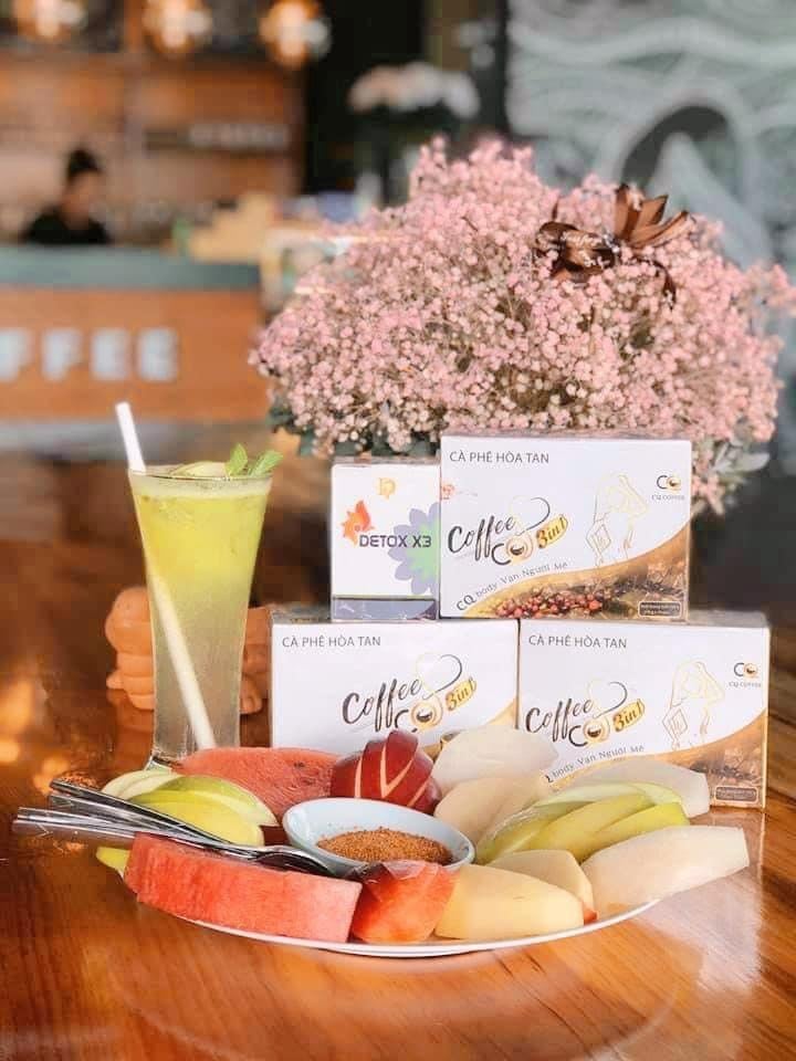 Combo hỗ trợ giảm cân Cafe CQ 3in1 kết hợp Detox X3 chính hãng Combo hỗ trợ giảm cân Cafe CQ 3in1 kết hợp Detox X3 chính hãng