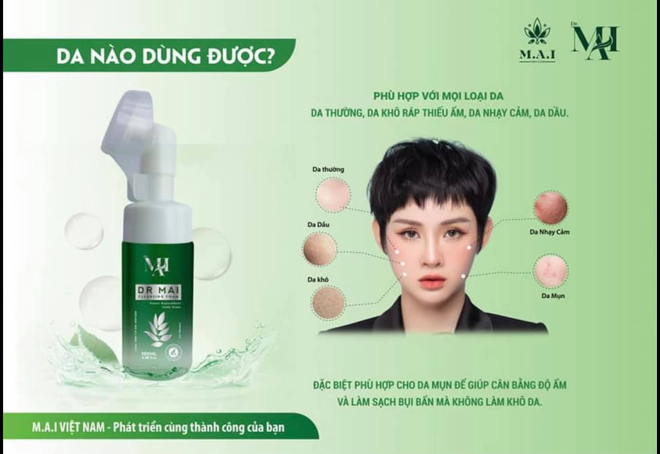 Combo cho da mụn với sản phẩm Dr MAI Combo cho da mụn với sản phẩm Dr MAI