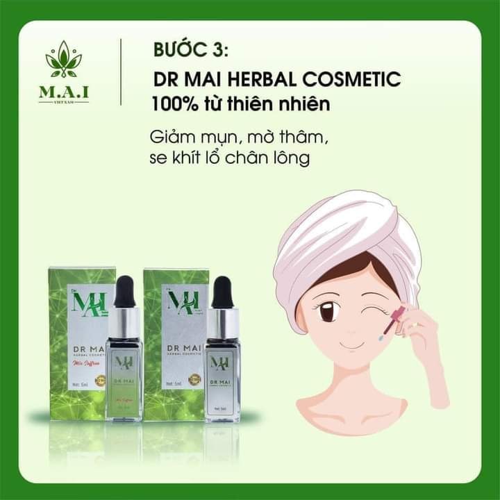 Combo cho da mụn với sản phẩm Dr MAI Combo cho da mụn với sản phẩm Dr MAI